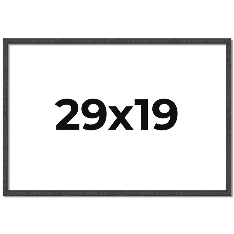 29x19 Frame Brown Solid Wood Picture Frame - Complete Modern Photo