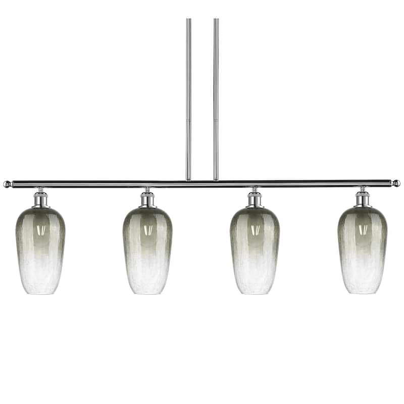Innovations Lighting 516-4I-16-48 Brookhaven Flute Linear Brookhaven - Polished Chrome / Slate