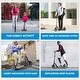 preview thumbnail 6 of 6, Lascoota Kick Scooter for Adults & Teens. Lightweight Foldable Scooter - Vintage Blue