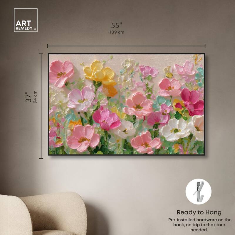 Expressed in Petals I Canvas by Art Remedy
