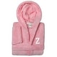 preview thumbnail 62 of 78, Sweet Kids 100% Polyester SUPER PLUSH Double Brushed Hooded Bathrobe with White Bookman Monogram Z - Large
