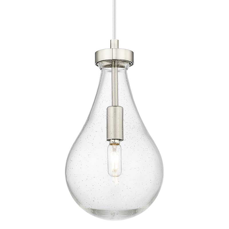 Innovations Lighting 451-1P-G451-7SDY Owego 7" Wide Mini Pendant with - Satin Nickel