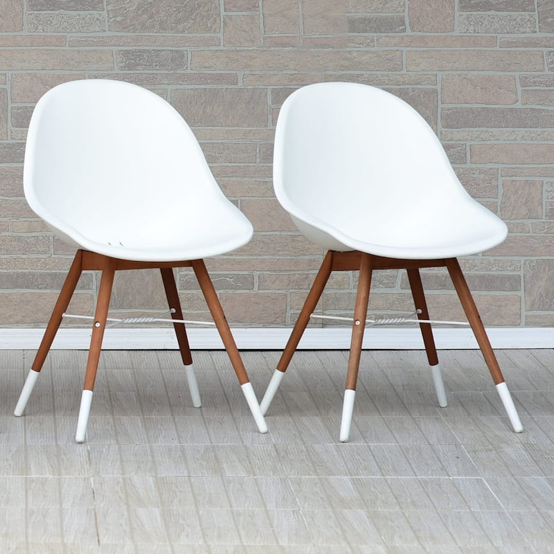Amazonia Hawaii Patio Dining Chair Set, White (Set of 2 or 4) - Set of 2