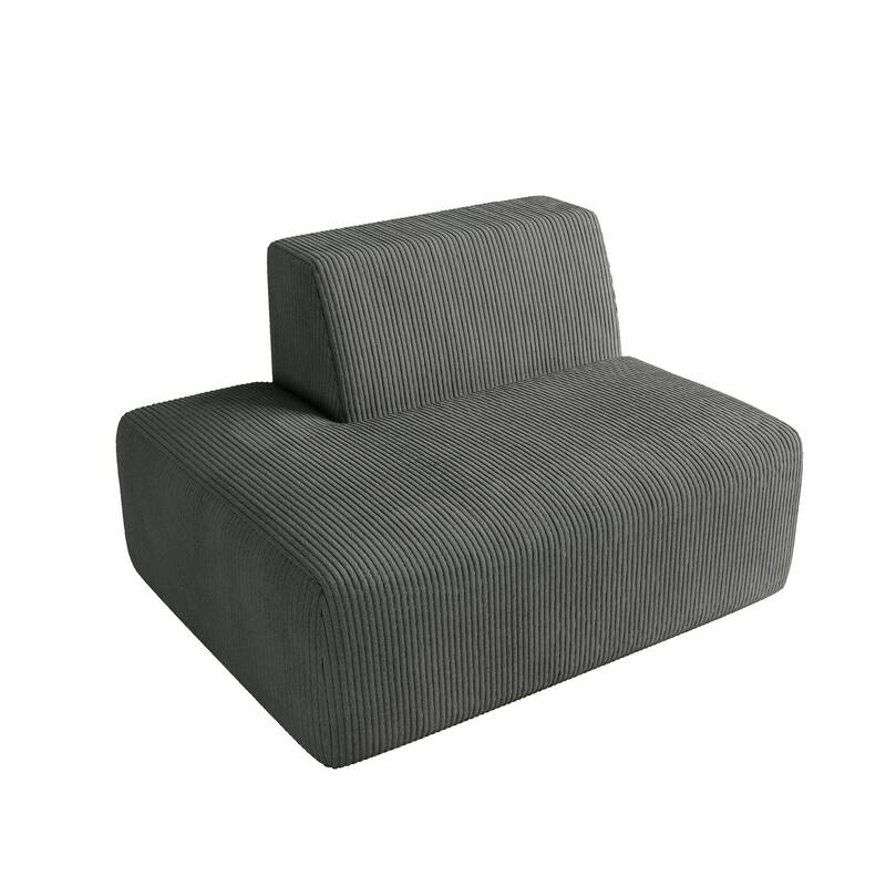 Modern Chaise Lounge Indoor Corduroy Sofa