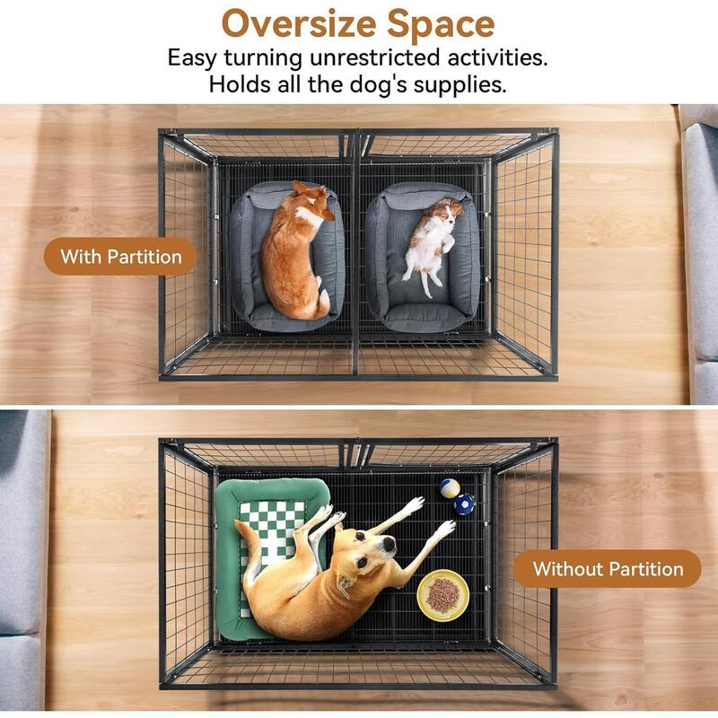 Large Dog Crate, Puppy Dog Playpen, Pet Cage for Yard, Indoor Outdoor