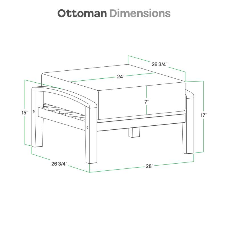 Cambridge Casual Leon 5-Piece Teak Patio Conversation Set with Cushions