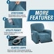 preview thumbnail 4 of 19, Enova Home Real Velvet Spandex Recliner Chair Slipcover with Elastic Bottom Side Pocket