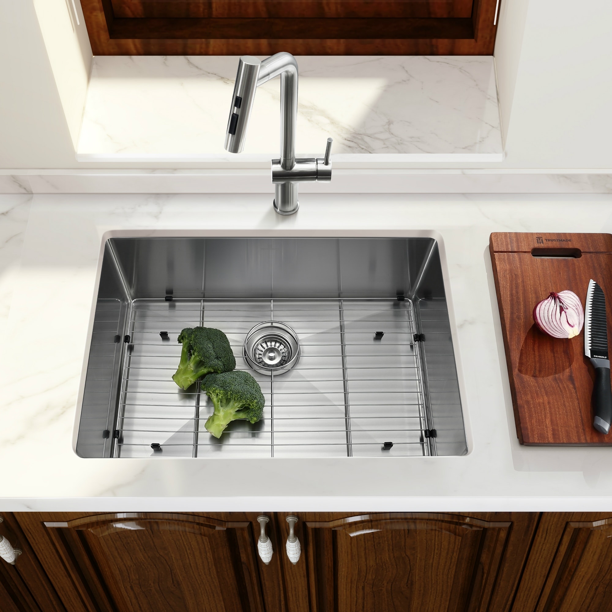 Stainless Steel Undermount Kitchen Sinks - Wells Sinkware Undermount 29 7 8 Stainless Steel ...
