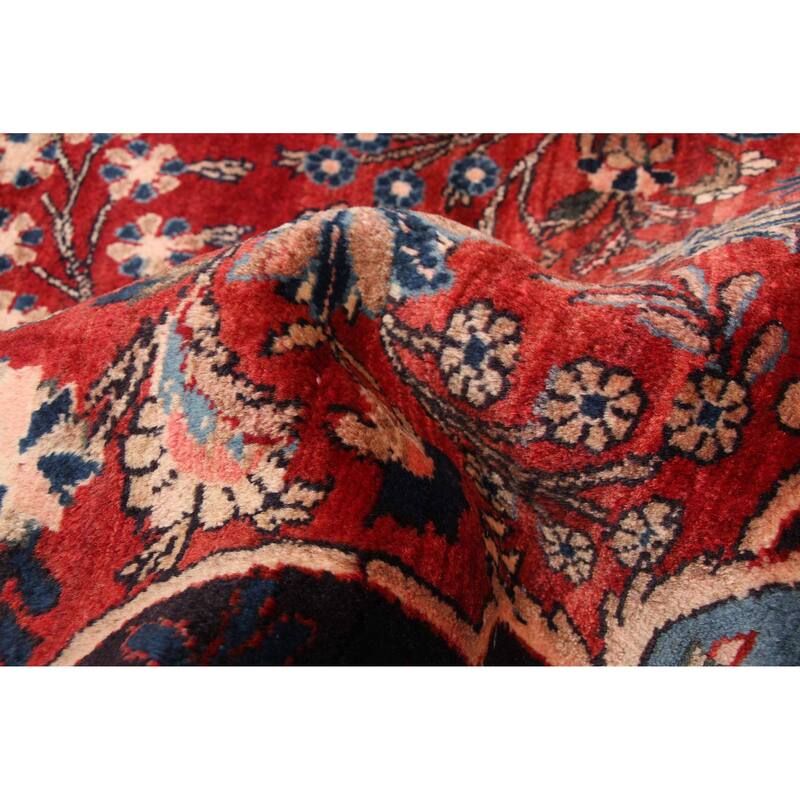 ECARPETGALLERY Hand-knotted Anatolian Red Wool Rug - 5'1 x 9'1