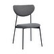 preview thumbnail 31 of 33, Modern Metal Open Back Design Dining Chairs, Set of 2