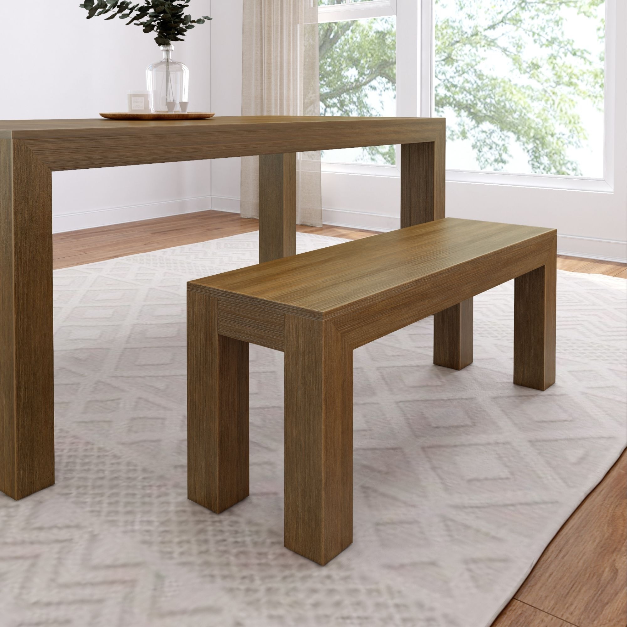 Modern Dining Bench for 60" Table - 49"