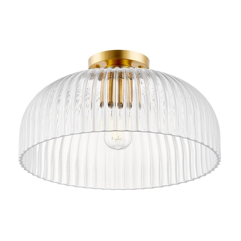 Bellevue SHCF89263 16" Wide Semi-Flush Ceiling Fixture with Clear