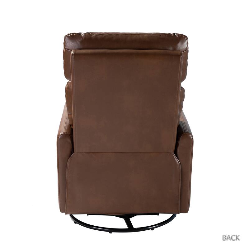 Lyle Manual Swivel Recliner with Metal Base