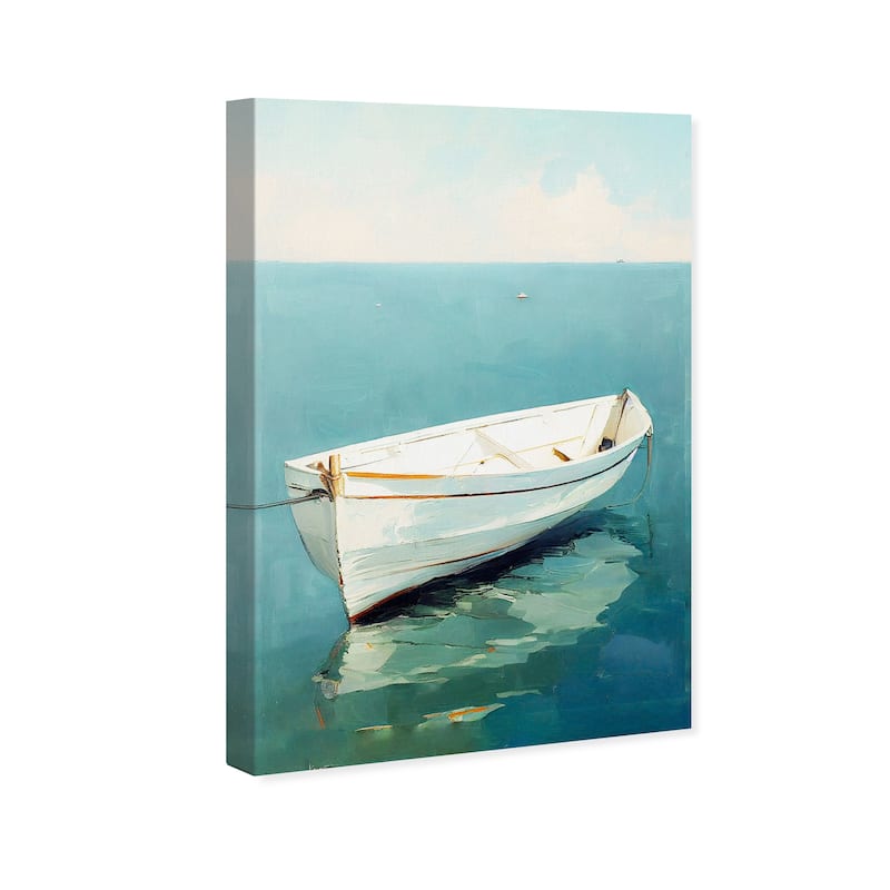 Wynwood Studio Canvas Nautical and Coastal Stinson Boat Blue and Teal Nautical & Coastal Wall Art Canvas Print