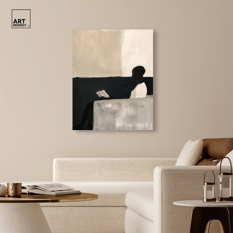 Void Reader III Canvas by Art Remedy, Gallery Wrapped
