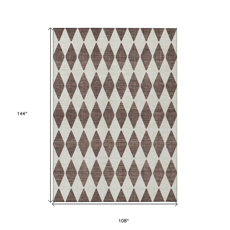 HomeRoots Geometric Transitional Rectangle Outdoor Rug