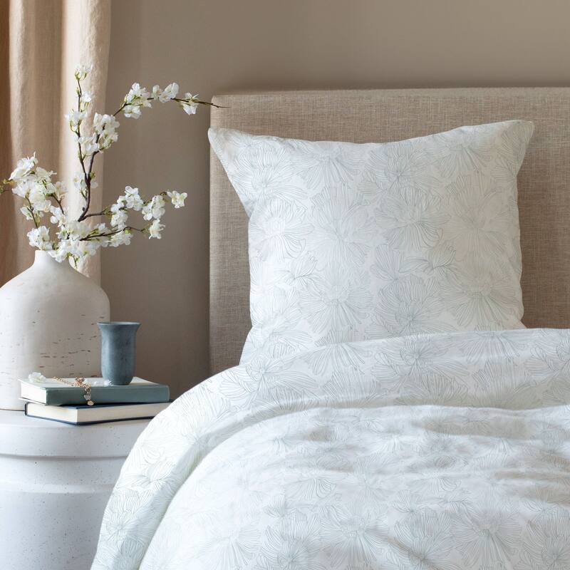 French Linen Pillow with Removable Sham by BOKSER HOME