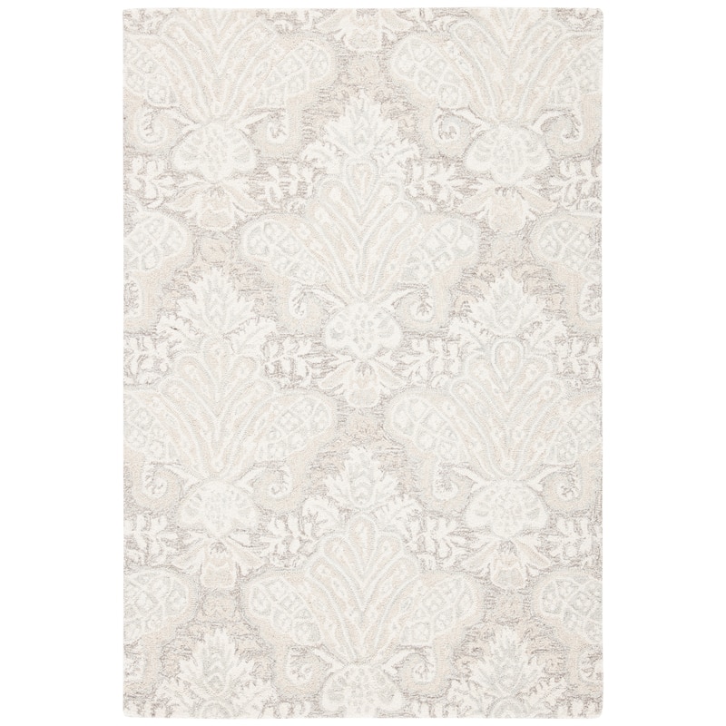 SAFAVIEH Handmade Micro-Loop Kolfinna Modern Wool Rug - 3' x 5' - Beige