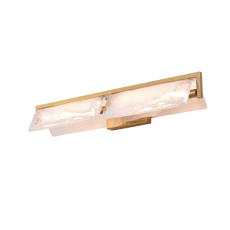 Varaluz Mingle Bathroom Vanity Light - Satin Brass