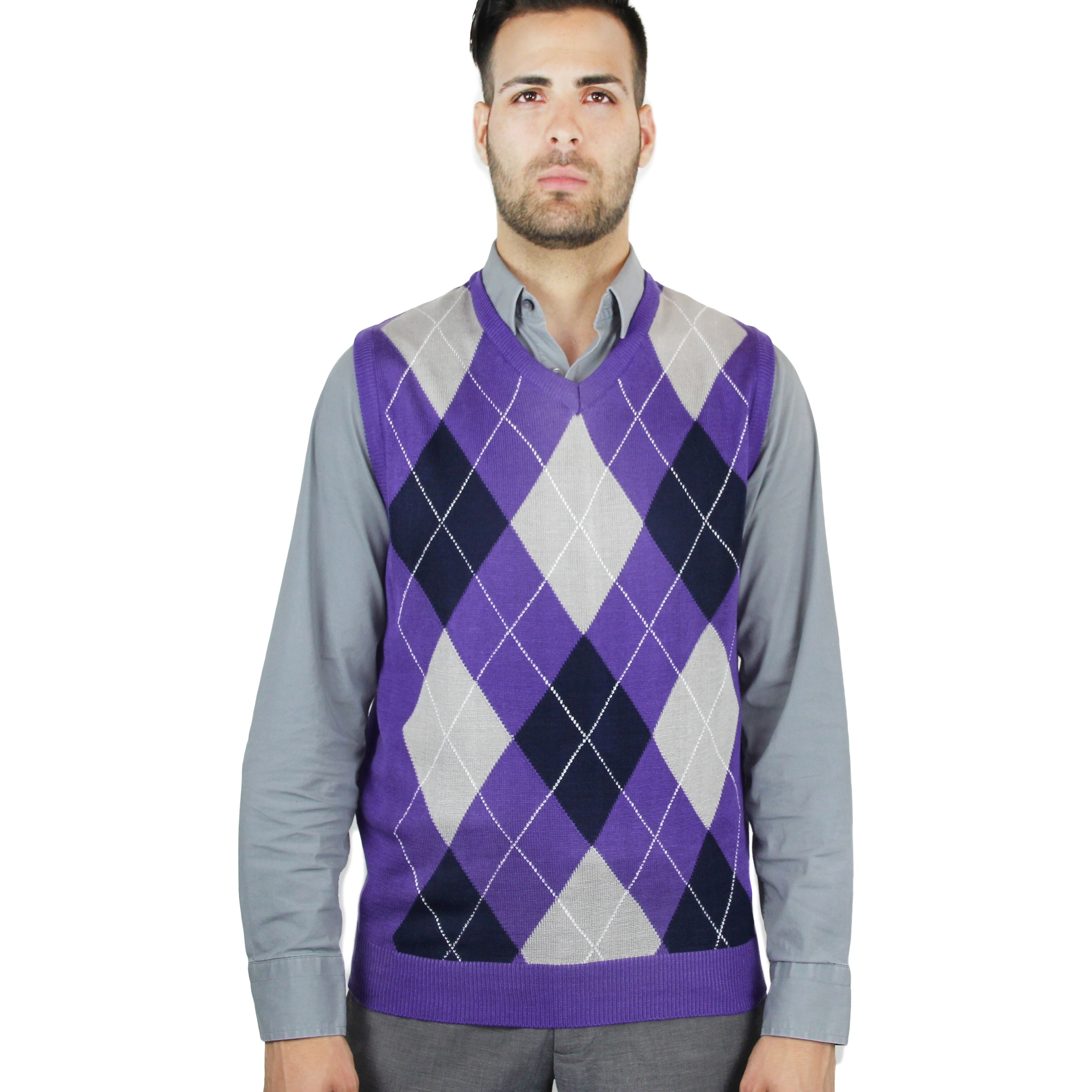lavender sweater vest
