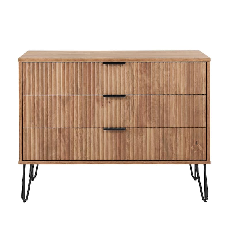 Manhattan Comfort Dumbo Modern 3 Drawer Bedroom Dresser