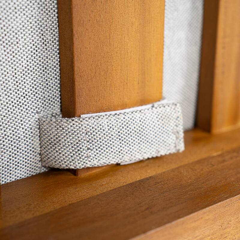 Christopher Knight Home - Solid Acacia Wood Outdoor Chaise Lounge with 4-Position Adjustable Backrest & Woven Rattan Accents