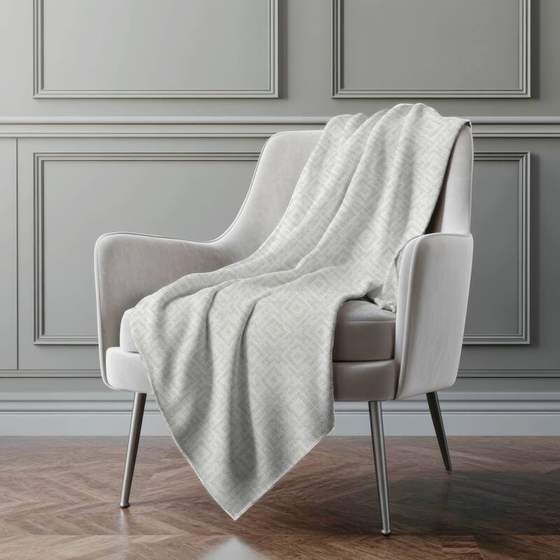 Premium Machine Washable ASB139 Modern Geo Sherpa Throw Blanket