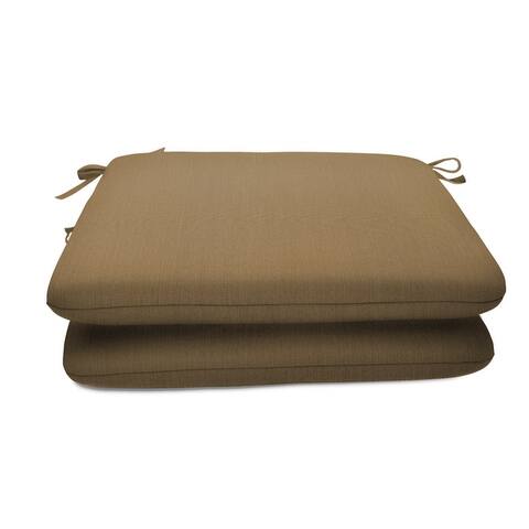 Sunbrella 20x18-inch Outdoor Patio Chair Cushion Seat Pads (Set of 2)