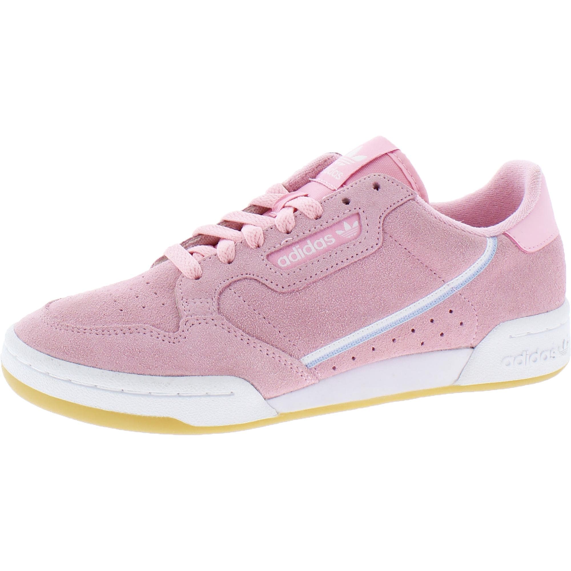 pink suede tennis shoes