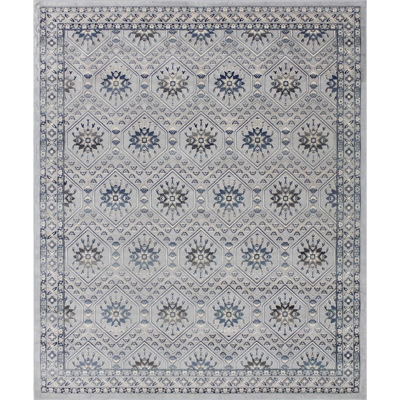 Noori Rug Westfield High-low Nicki Rug - 3'0" x 5'3" - Silver/Blue
