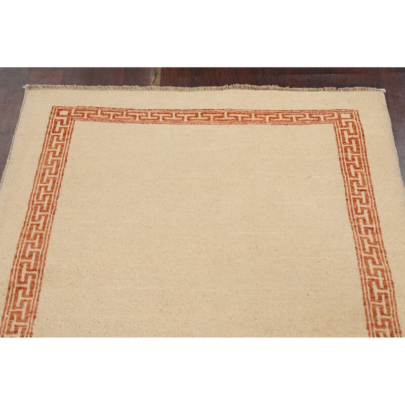 Geometric Contemporary Gabbeh Kashkoli Oriental Area Rug Wool Handmade - 3'2" x 5'1"