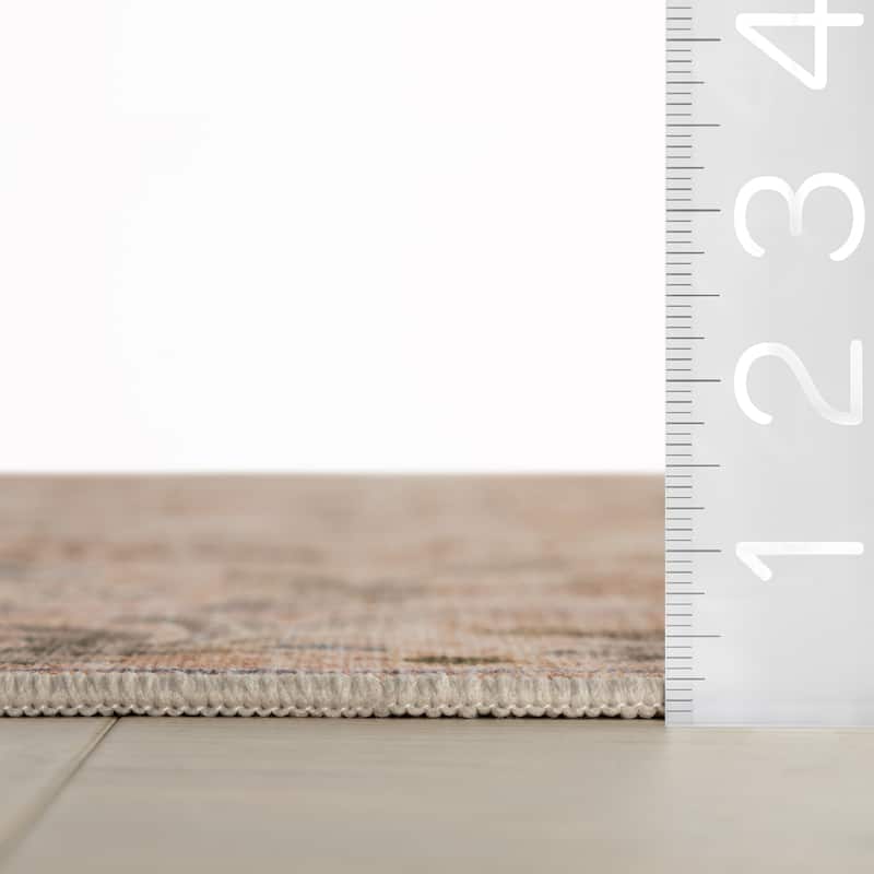 Nuloom Carivelle Floral & Paisley Washable Rug