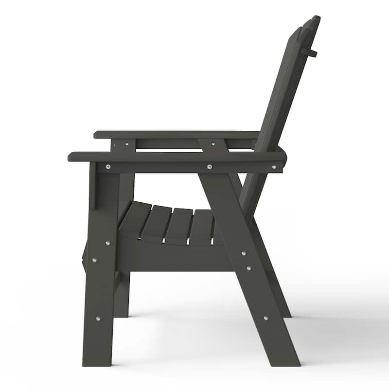 Altura Hdpe All Weather Outdoor Patio Adirondack Dining Chair
