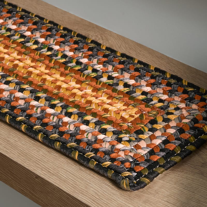 SAFAVIEH Tomoo Handmade Braided Stair Treads - Non-Slip Stair Rugs for Hallways & Entryways