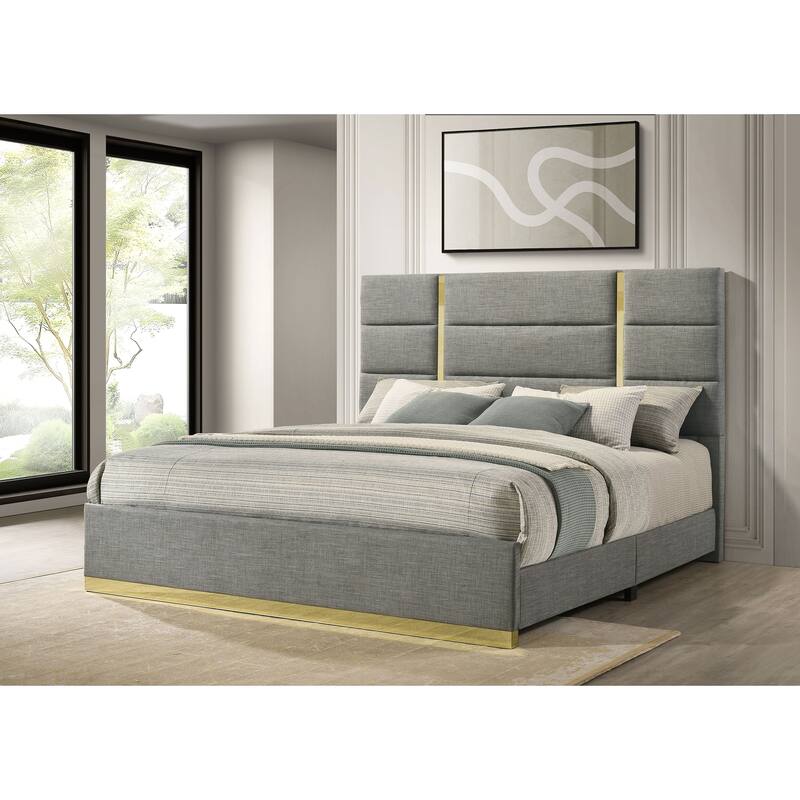 Ines 52-inch Fabric Upholstered Panel Bed