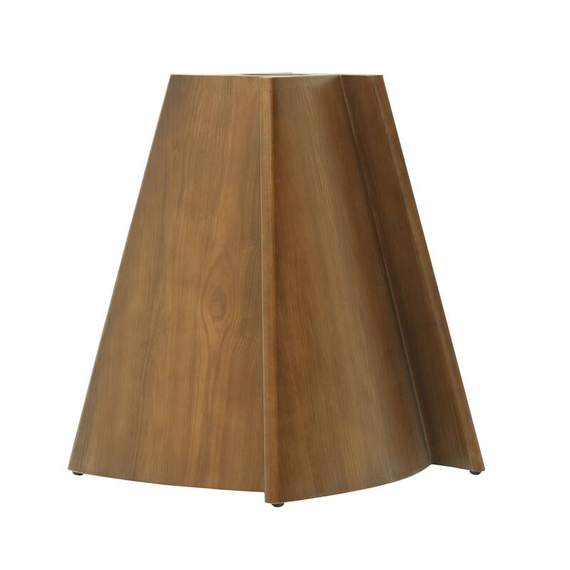 59" Kitchen Table Modern Dining Glass Round Table with Susan with Wood Legs