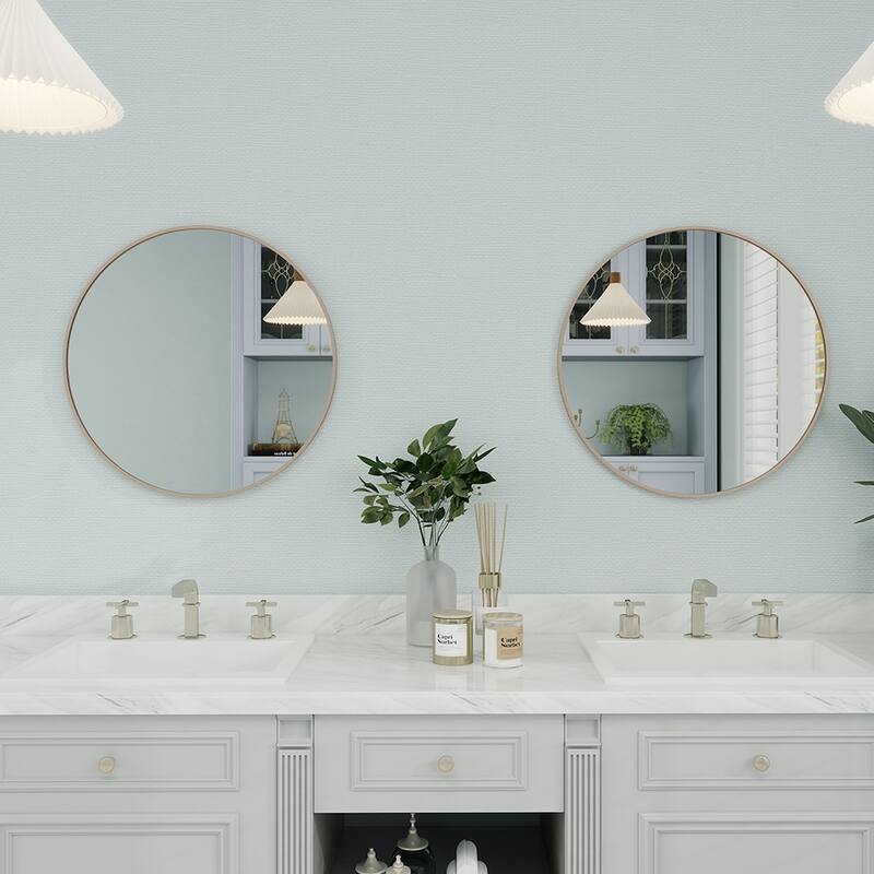 Maypex Aluminium Framed Circular Wall Mirror