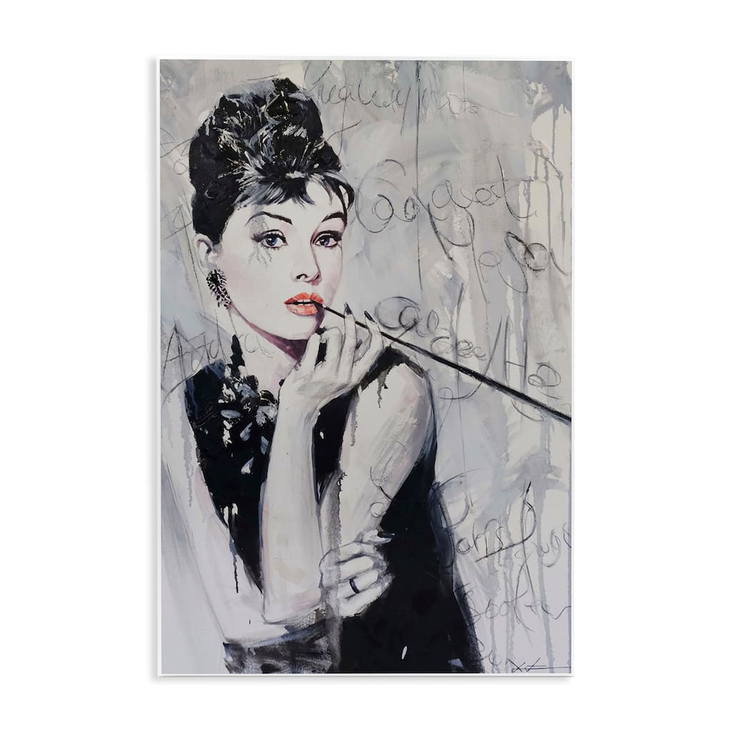 Stupell Bold & Classic Audrey Wall Plaque Art Design By Lucille Lee