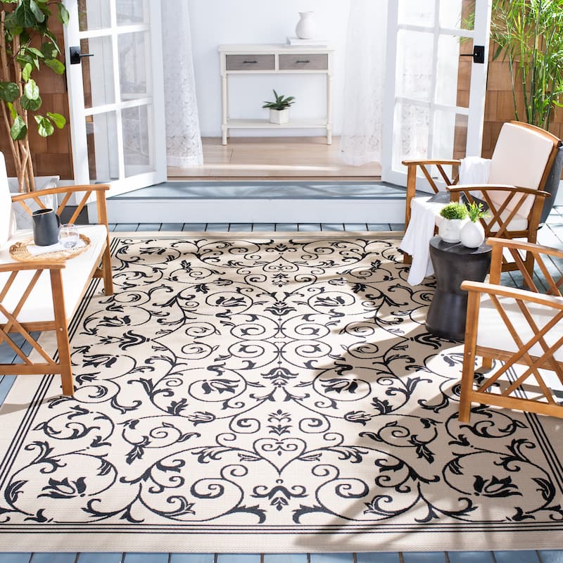 SAFAVIEH Courtyard Clarine Indoor/ Outdoor Waterproof Patio Backyard Rug