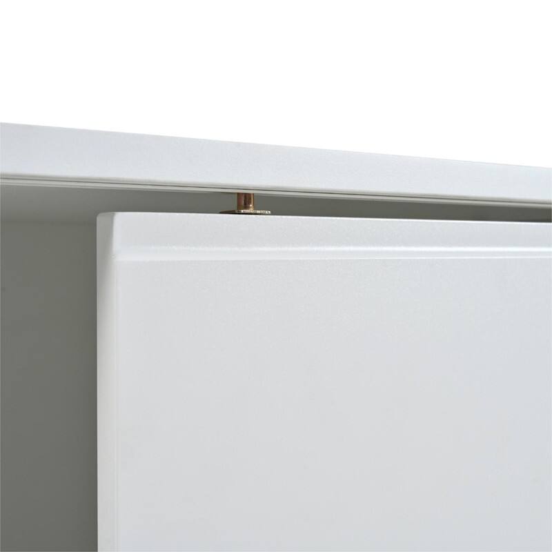94.4" Modern TV Stand with LED Lights, Fluted Glass Doors & Drawers - Media Console for TVs Up to 100 inches
