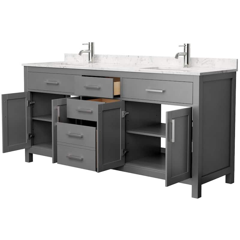 Wyndham Collection WCG242472DCCUNSMXX Beckett 72" Free Standing Double