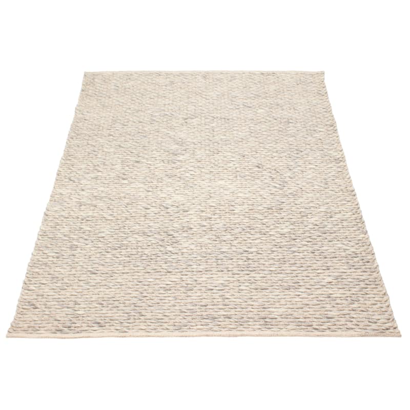 ECARPETGALLERY Braid weave Sienna Grey Wool Rug - 5'4 x 7'7