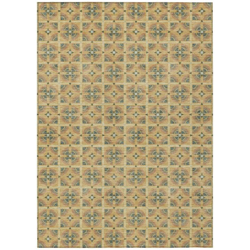 Machine Washable Indoor/ Outdoor Modern Roeland Chantille Rug
