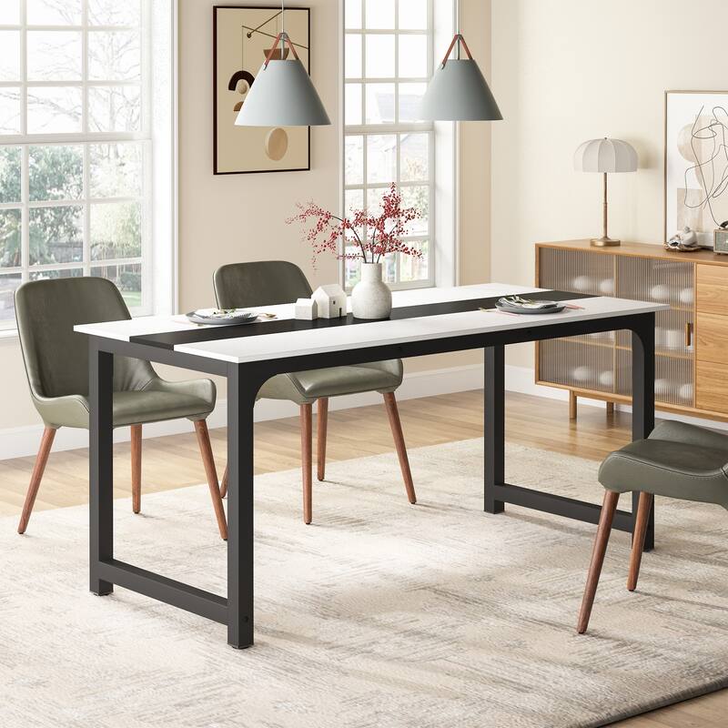 70.8" Large Computer Desk Conference Table with Thicken Frame
