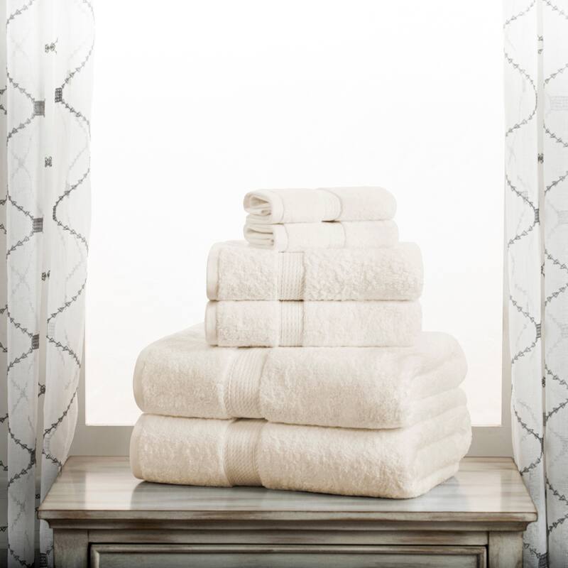 Superior Egyptian Cotton Heavyweight Solid Plush Towel Set