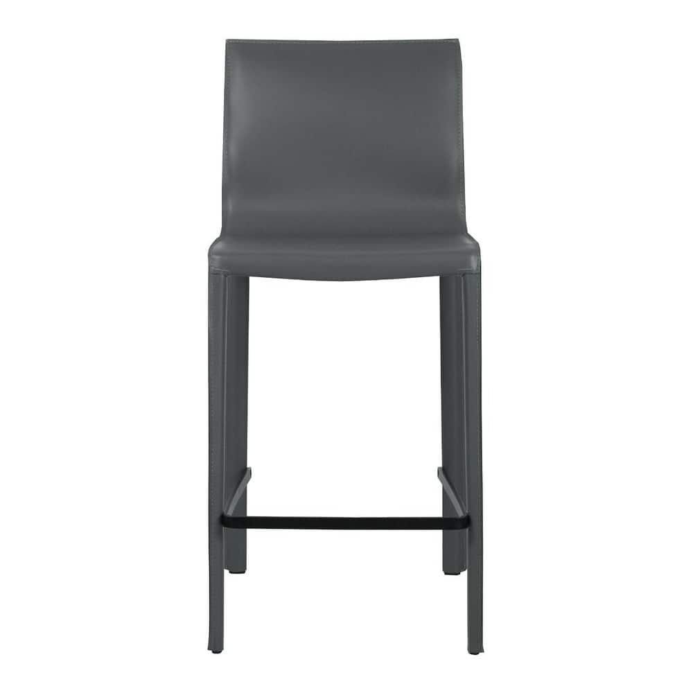 STAN Modern Leather Counter Stool