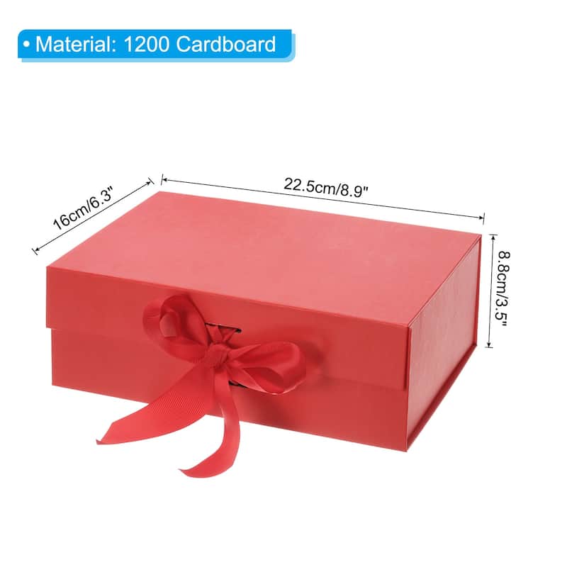 9x6x4 Inch Magnetic Gift Box Collapsible Paper Party Favor Boxes - 9x6x4 Inch