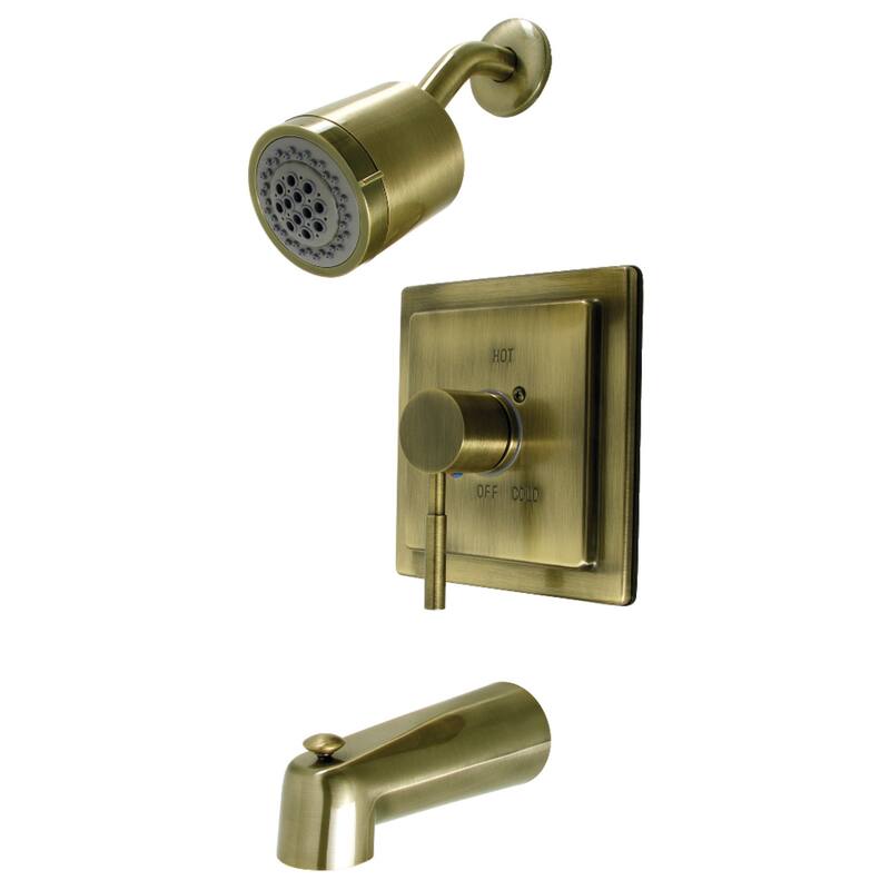 Kingston Brass Concord Single-Handle Tub and Shower Faucet - Antique Brass