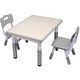 preview thumbnail 4 of 18, YUKOOL Kids Study Table and Chairs Set - Adjustable Height and Stylish Design Grey