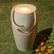 preview thumbnail 2 of 30, Demta 21-inch Ceramic Fountain with LED Light by Havenside Home